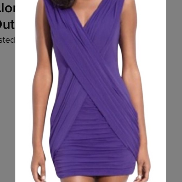 BCBG Black Criss Cross Dress NWT - Picture 3 of 5